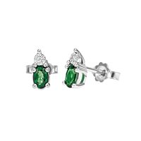 Earrings Bliss Woman Rugiada Colors in White Gold Smeraldo 0.70 Ct 20094879 - 20094879